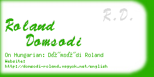 roland domsodi business card